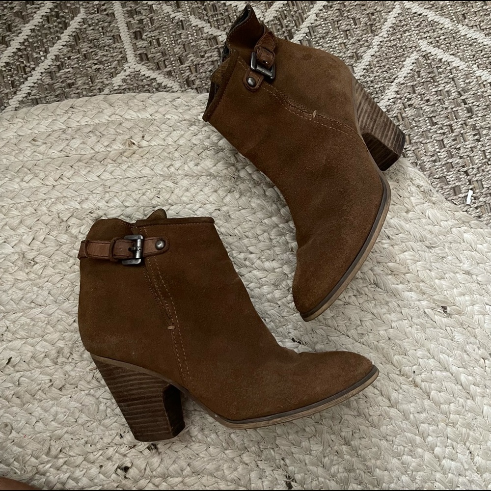 GUESS suede ankle booties